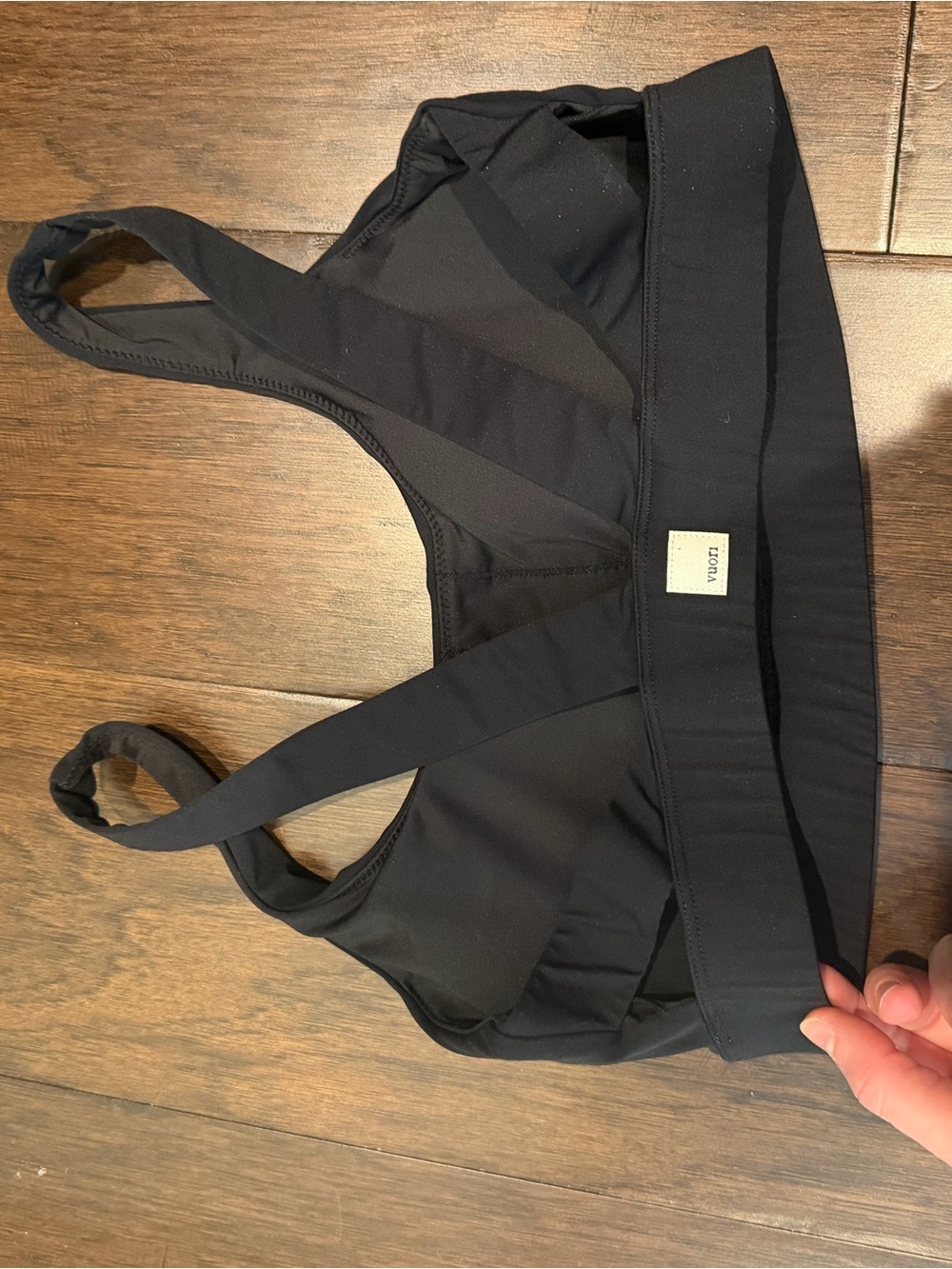 Vuori Black Sports Bra - Minimal Racerback
